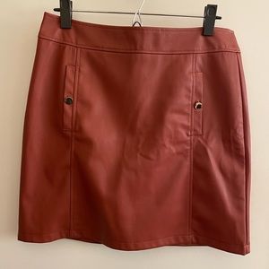 LOFT Vegan leather skirt